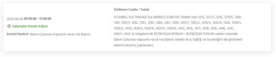 Gece yarısından itibaren başlıyor! İstanbul'un 20 ilçesinde 8 saati bulacak elektrik kesintisi 6